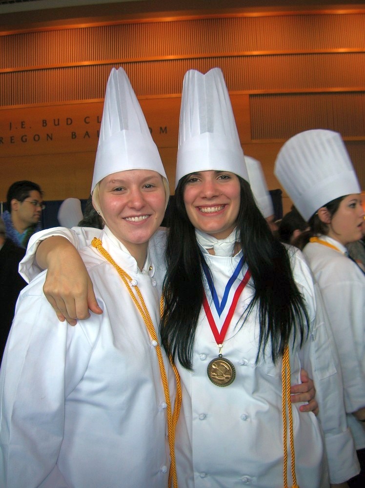 Jennifer O'Brien and Stephanie Wells-Gray both Ames High School class of 2003 from Culinary Institute October 20, 2007