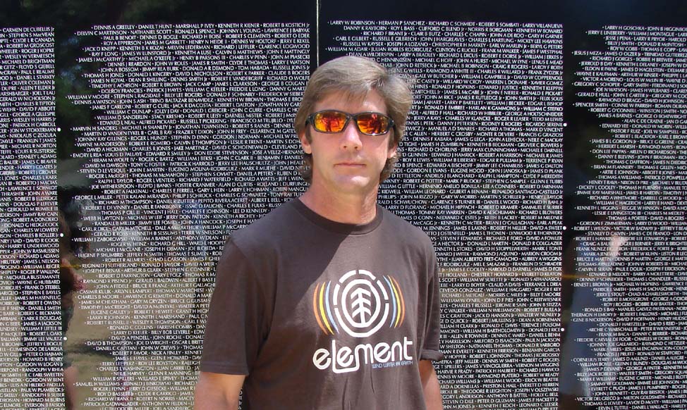 AHS Ames High School 1980 James Miller and moving Vietnam Memorial Wall June 3 2007